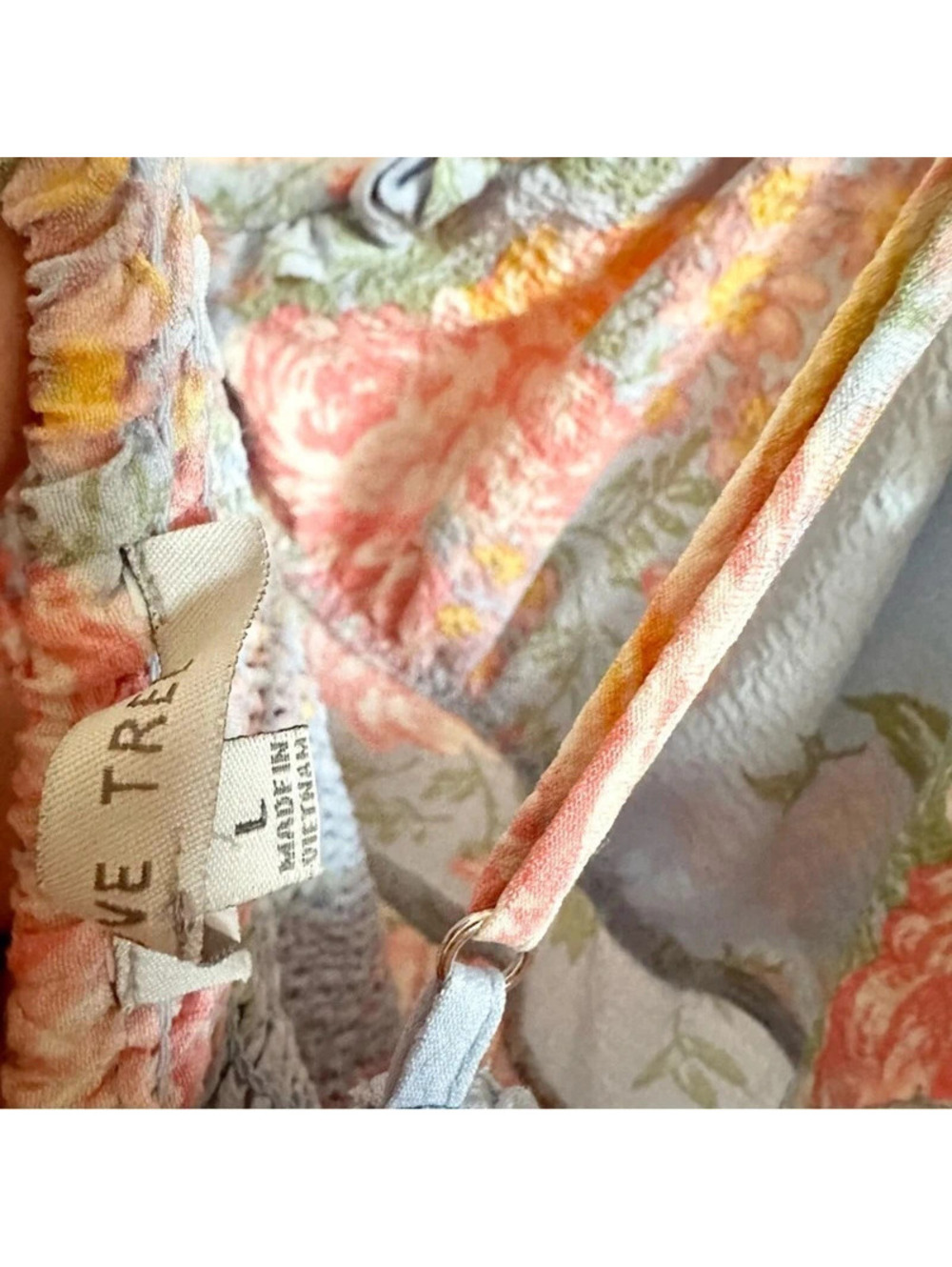 $5 SALE Blue floral Love tree dress - Picture 4 of 4